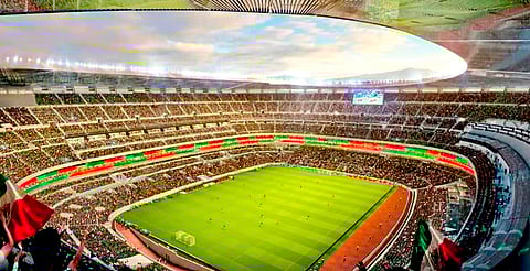 Instalan nuevo césped híbrido en el Estadio Azteca rumbo al Mundial 2026