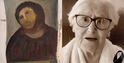 Muere Cecilia Giménez, la mujer que "restauró" el viral "Ecce Homo"