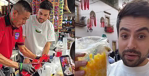 El influencer Alex Serrano visita Morelia en busca de las mejores carnitas