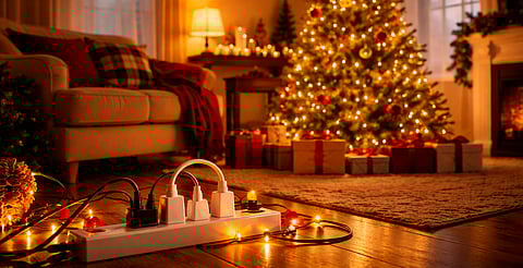 Festeja con responsabilidad: no dejes tus luces navideñas encendidas