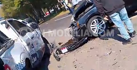 Preliminar: seis oficiales y cuatro civiles heridos en choque múltiple sobre la Pátzcuaro-Morelia