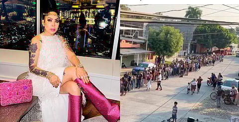 Abarrotan mansión de influencer Muñeca Diamante de Rubí por regalos de Reyes en Apatzingán