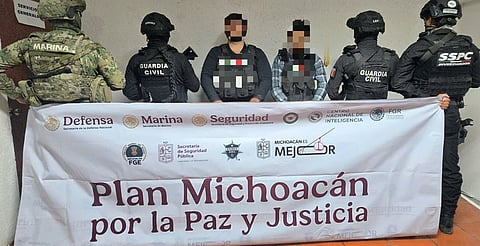 SSP detiene en Morelia a dos presuntos integrantes de una célula delictiva
