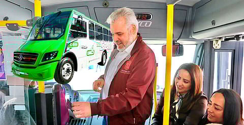 Michoacán, a la vanguardia en monitoreo y seguridad del transporte público de Uruapan: Bedolla