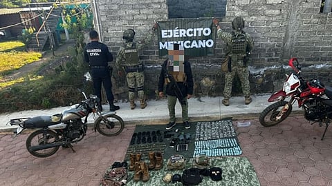 Presunto líder delincuencial es detenido en Zirahuén con armas y droga: SSP