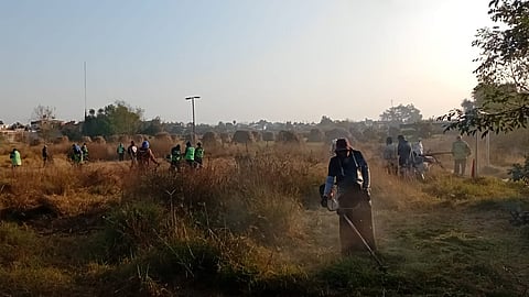 Gobierno de Morelia da mantenimiento a canchas de Hacienda Tiníjaro