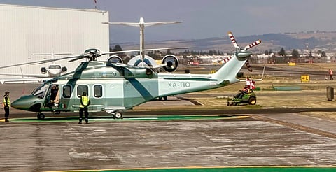 Salinas Pliego presume su nuevo helicóptero Leonardo AW139 valuado en más de 200 mdp