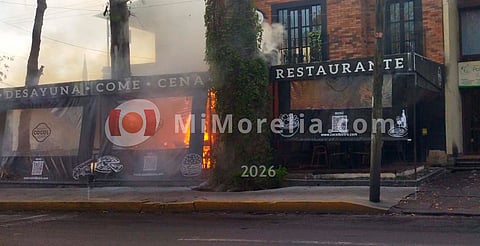 Fuga de gas provoca incendio en restaurante de Morelia: PC Municipal