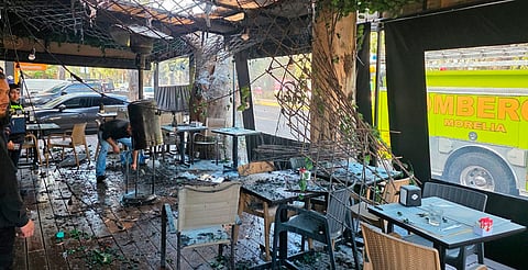 Se incendia restaurante sobre la Ventura Puente de Morelia