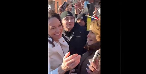 Machado entrega medalla del Nobel de la Paz a Trump; destaca su papel en la libertad de Venezuela