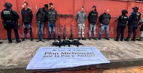 Detiene Guardia Civil a presuntos miembros de grupo criminal en operativo en Tingambato