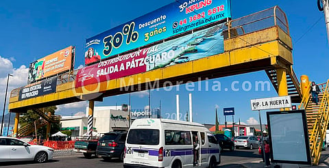 SCOP dará mantenimiento a puentes peatonales del distribuidor de salida a Pátzcuaro