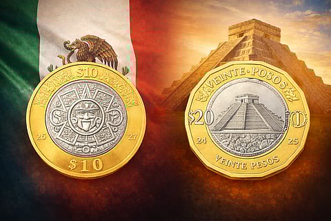 Templo de Kukulkán y Tonatiuh: los rostros de las nuevas monedas mexicanas