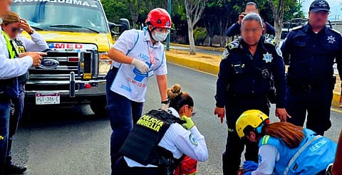Cae de estructura de 5 metros en Morelia; no saben quién es