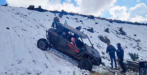 Detienen a conductor de Razer por dañar zona protegida del Nevado de Toluca