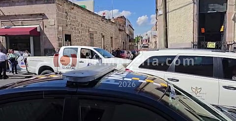 Hombre muere en el centro de Morelia
