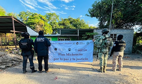 SSP y FGE aseguran 19 inmuebles de “El Botox” en Apatzingán