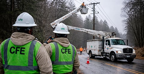 Ante tormenta invernal “Fern”, CFE despliega más de 800 trabajadores para evitar apagones