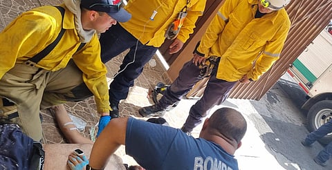 ¡Cuidado! Se intoxica mientras pintaba dentro de un aljibe en Morelia; fue rescatado por Protección Civil