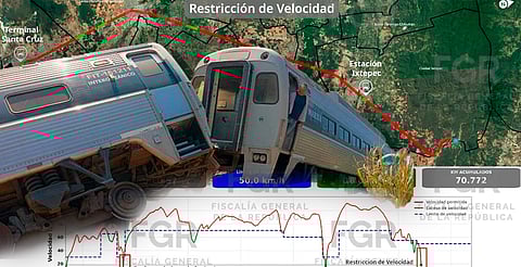 FGR confirma exceso de velocidad en descarrilamiento de Tren Interoceánico en Oaxaca
