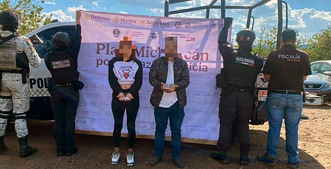 Plan Paricutín: aseguradas 3 personas, vehículos robados y droga: SSP