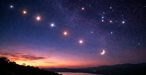 Planetas alineados, Orión brillante y la Luna en escena: así se verá el cielo nocturno en febrero