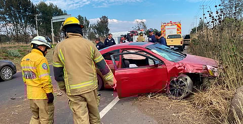 Choque en la Morelia–Pátzcuaro deja una persona lesionada