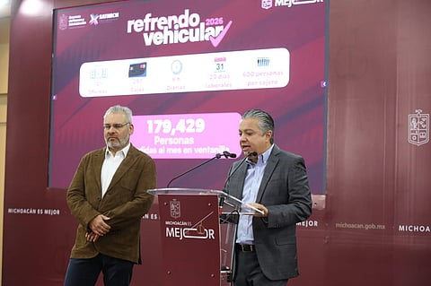 Michoacán supera meta de recaudación por refrendo vehicular con más de 712 mdp