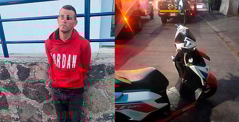 Policía de Morelia detiene a conductor y localiza moto con reporte de robo