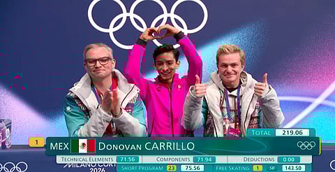 Así fue la calificación de Donovan Carrillo en Italia