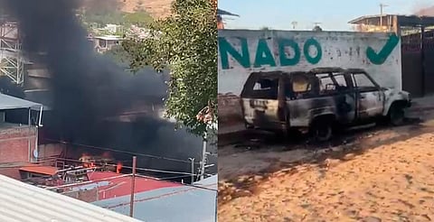 Violencia continúa en Aguililla, tierra natal de "El Mencho"; reportan quema de vehículos