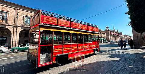 Suspenden recorridos de tranvías en el Centro de Morelia por medida preventiva