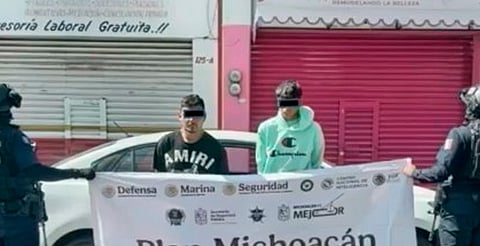 Dos detenidos y cuatro abatidos, tras jornada violenta en Michoacán