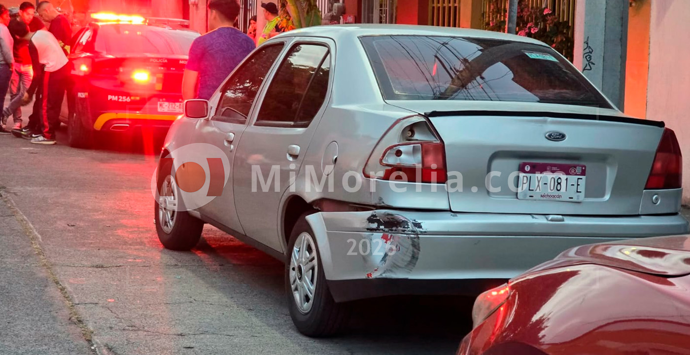 Se registran dos percances viales en el norte de Morelia
