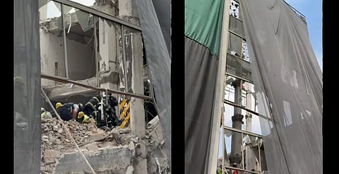Confirman un muerto tras derrumbe de edificio en CDMX; hay dos más atrapados