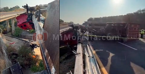 Confirman muerte de chofer tras choque de tráiler en el tramo Zinapécuaro–Maravatío