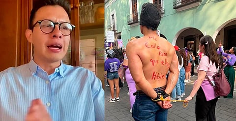 Hombre señalado como deudor alimentario en marcha 8M responde a críticas
