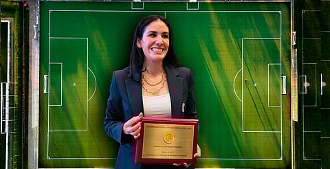 Adriana Contreras, la michoacana que se abrió puertas en el fútbol profesional