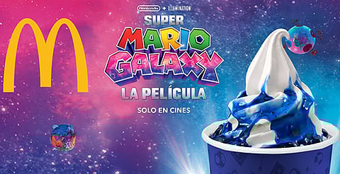 McDonald’s lanza Sundae de mora azul por nueva película de Super Mario Galaxy