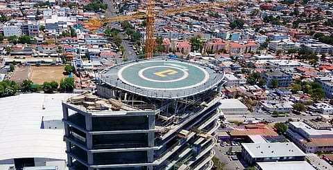 Torre Belco sí tendrá helipuerto; ya construyen su estructura en el nivel 21