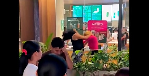 Seguridad privada intervino para separar a las involucradas