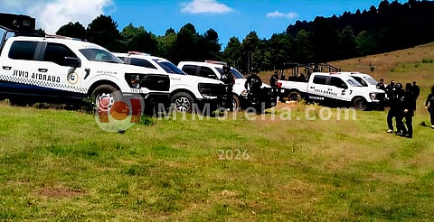 Reporte de enfrentamiento en Copándaro moviliza a la Policía; hallan vehículo abandonado