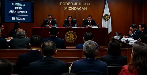 Audiencia por caso Arantepacua entra en receso; se espera resolución el jueves