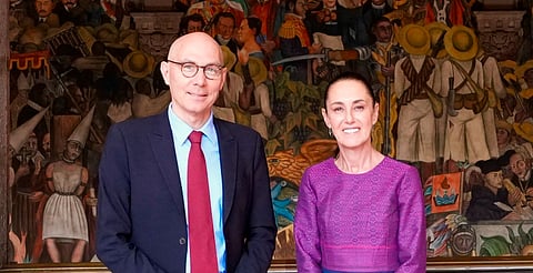 Sheinbaum se reunió con Volker Türk, Alto Comisionado de la ONU