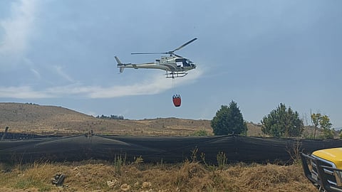 Refuerzan combate a incendios con helicóptero helibalde