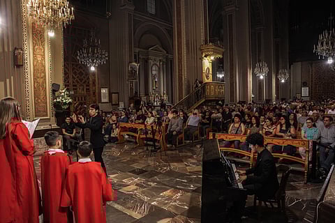 Concierto coral gratuito registra media entrada en la Catedral de Morelia
