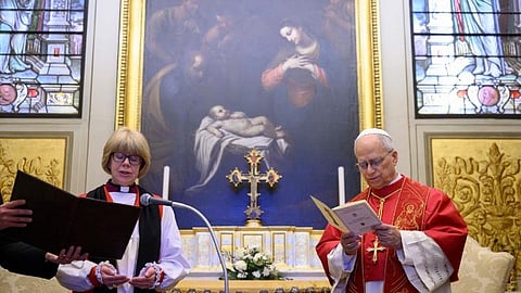 Papa León XIV recibe a arzobispa de Canterbury, Sarah Mullally