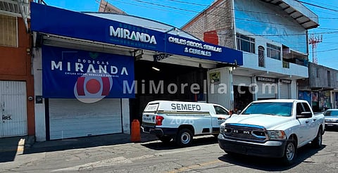 El accidente ocurrió dentro de una bodega
