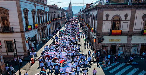 Michoacán marcha por sus derechos; miles toman las calles este 01 de mayo
