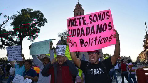 Recorrieron la avenida principal de Morelia en una protesta con causa común (Foto: ACG)